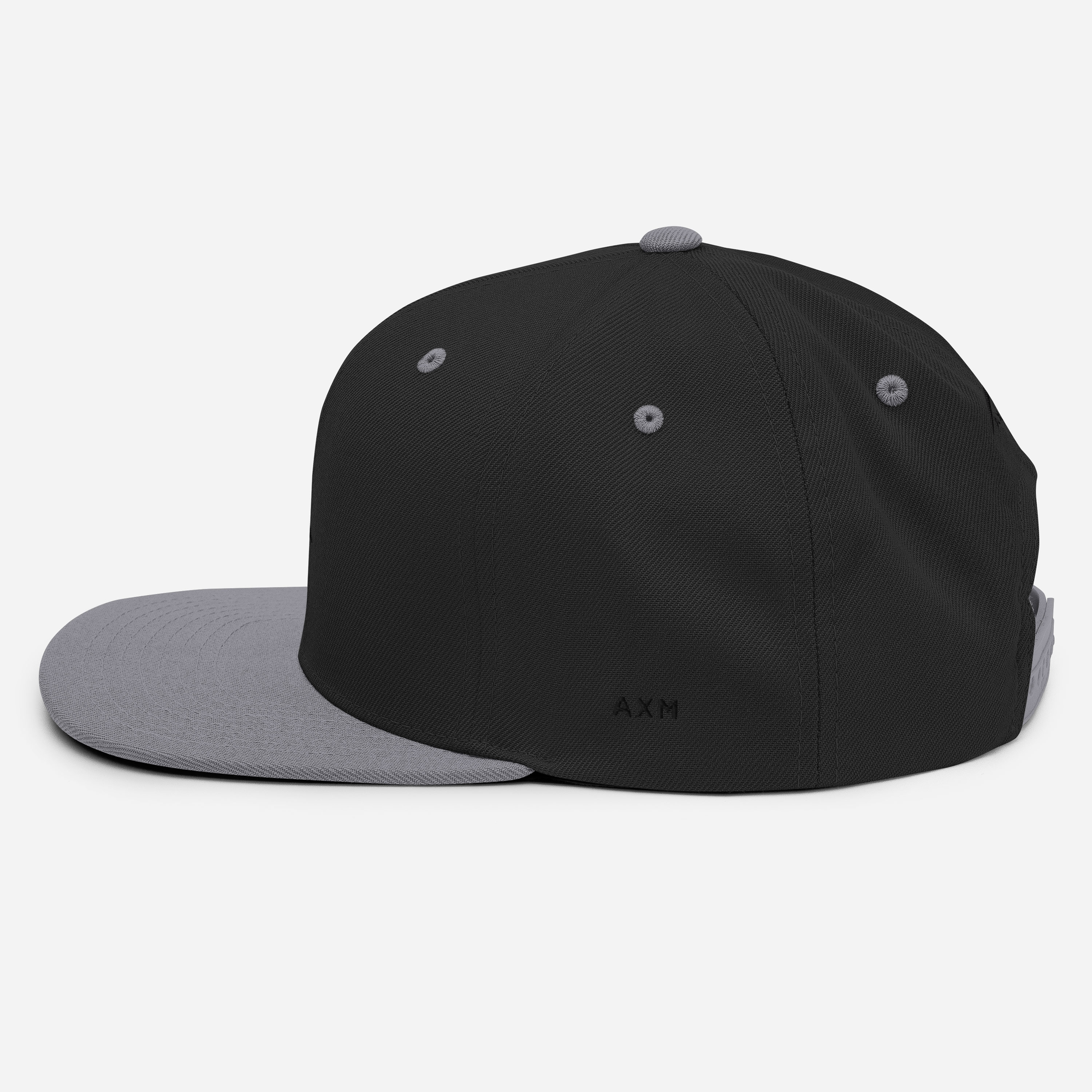 Original Snapback Cap (Black/Black+Silver) - Stylish & Adjustable for Men & Women - Perfect for Streetwear, Hip-Hop & Casual Outfits