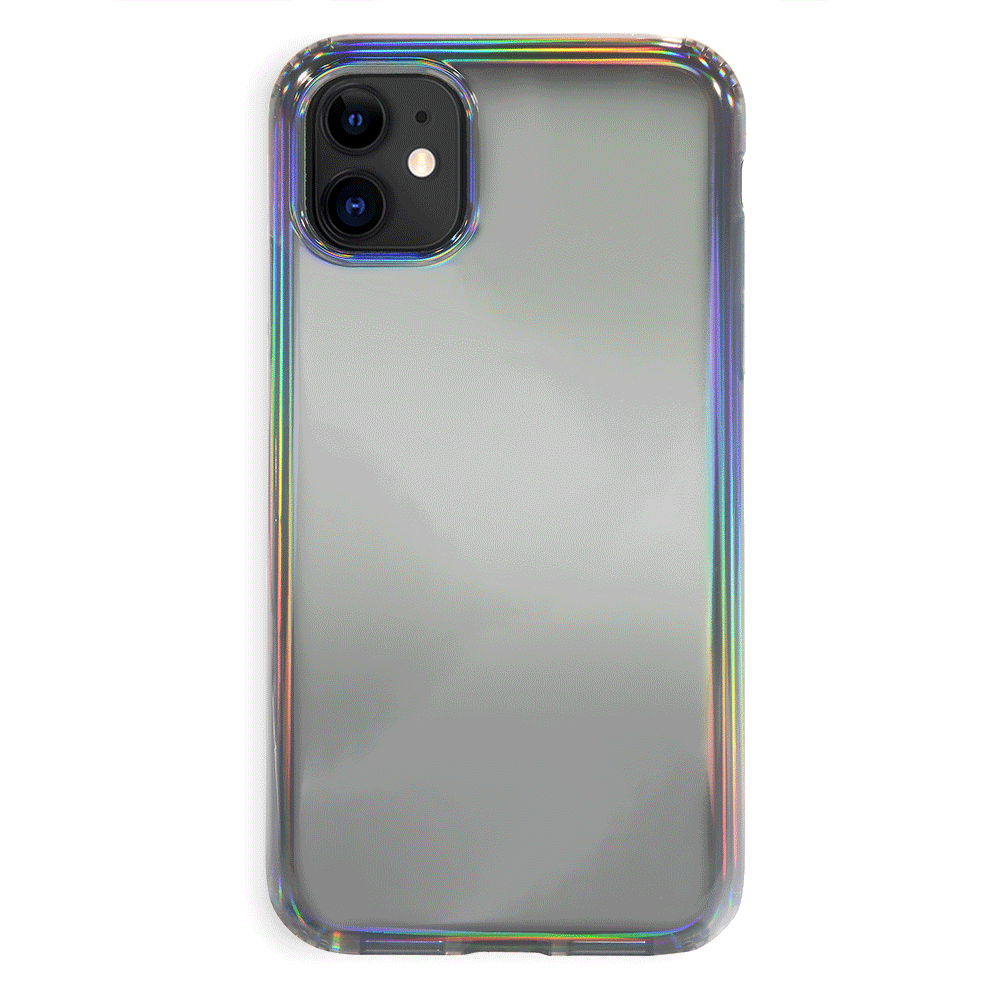 Holo Nebula iPhone Case - Glitter Holographic Phone Cover for iPhone 12/13/14/15 Pro Max - Trendy Protective Case for Daily Use, Parties & Gifts