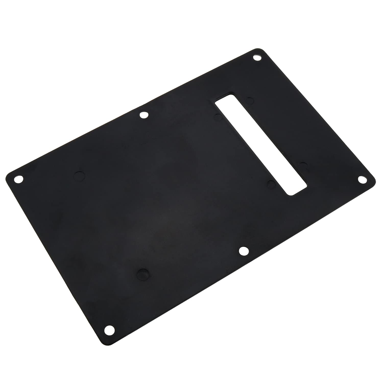 LUORNG Black Electric Guitar Back Plate Set - Includes Neck Plate, Tremolo Cover, Pick Guard & 6 Screws for ST SQ Electric Guitars | Perfect for DIY Repairs, Upgrades & Maintenance