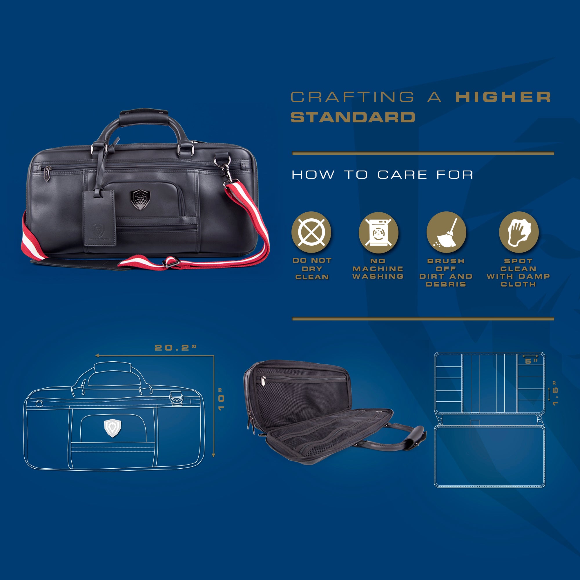 Premium 4 Pocket Knife Bag - The Culinary Commander by Dalstrong | Professional Chef Knife Storage & Organizer for Kitchen, Camping & Outdoor Cooking