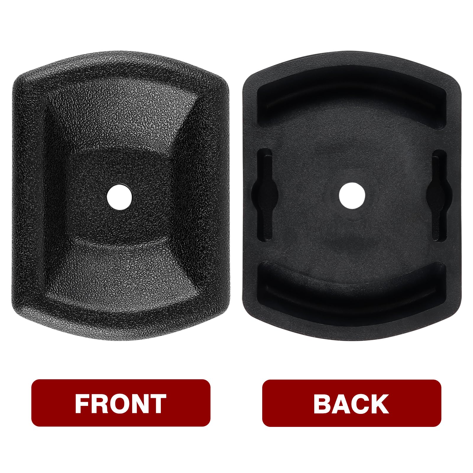 Heavy Duty Rubber Jack Wheel Chock - Reinforced Stabilizer for 6