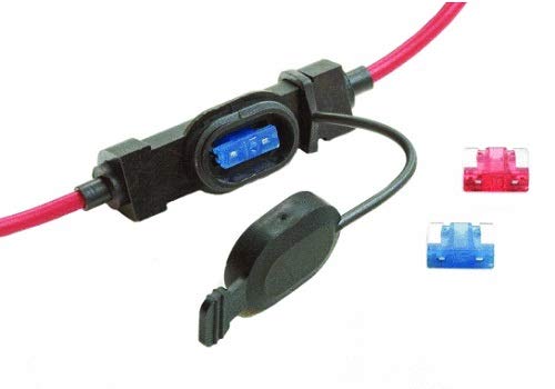 16-14 AWG 3-Piece Nylon Compatible Sleeve Insulated 1/2 Inch Stud Ring Terminal (1,000/Bulk Package) - Perfect for Automotive, Marine, and Electrical Wiring Applications