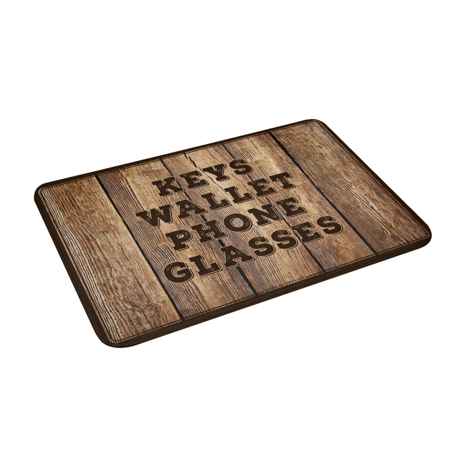 Non-Slip Shoe Mat for Entryway - 65x90cm Waterproof Rug for Keys, Wallet, Phone & Glasses - Indoor/Outdoor Door Mat for Home, Office, Car - Durable Anti-Fatigue Floor Mat for High Traffic Areas