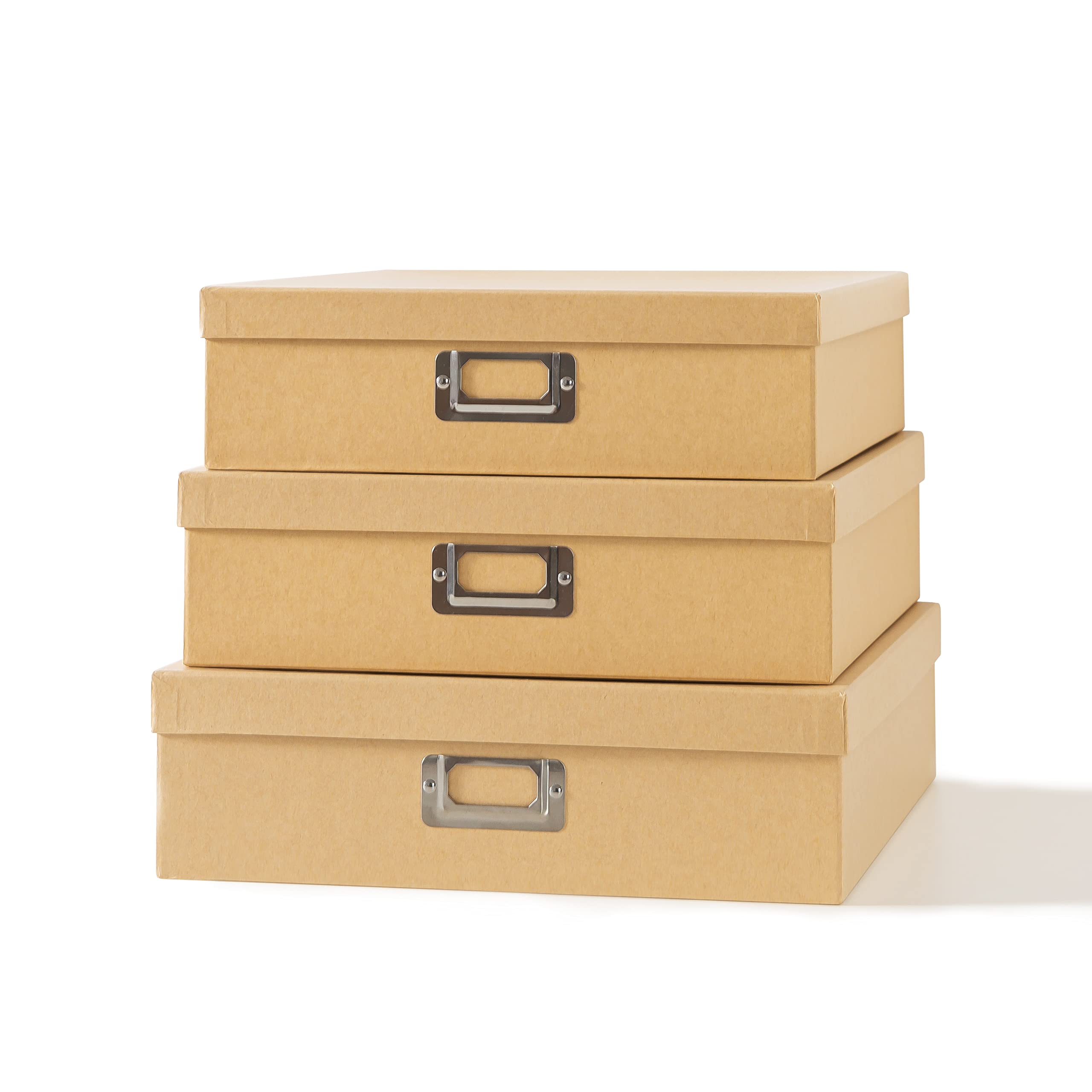 Soul & Lane Decorative Storage Box Set for Home & Office Organization - Keepsake & Photo Storage Solution