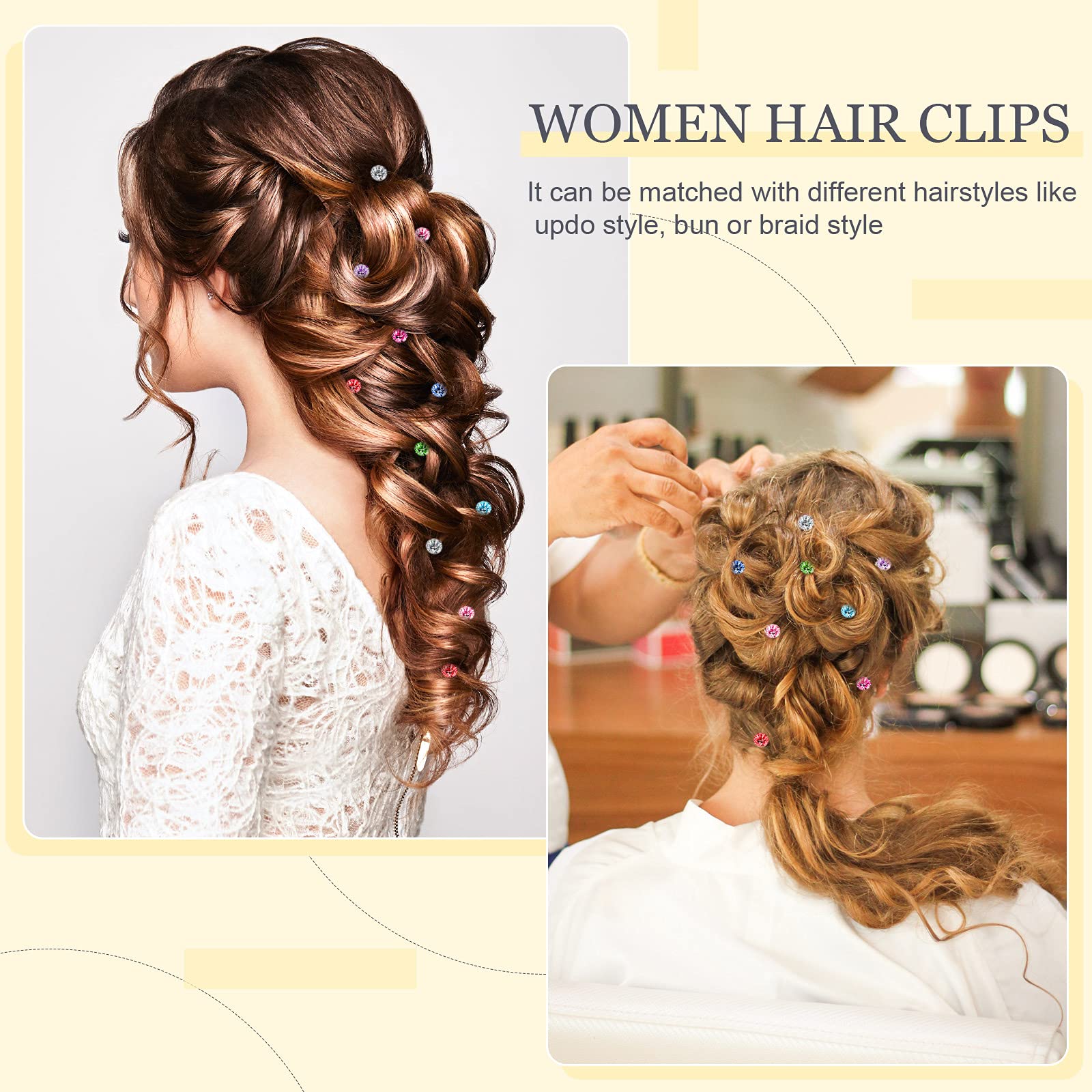 72PCS Crystal Rhinestone Spiral Hair Pins - Shiny Metal Swirl Hair Clips for Women, Bridal Wedding, Prom Party & Special Occasions | Elegant Hair Accessories for Bridesmaids, Dances & Formal Events