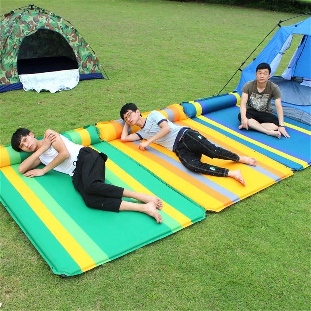 **Self-Inflating Camping Sleeping Pad for 2 Person – Ultralight, Compact & Waterproof Mattress for Backpacking, Hiking & Outdoor Adventures (Green) – Perfect for Couples Camping & Backpacking Trips**
