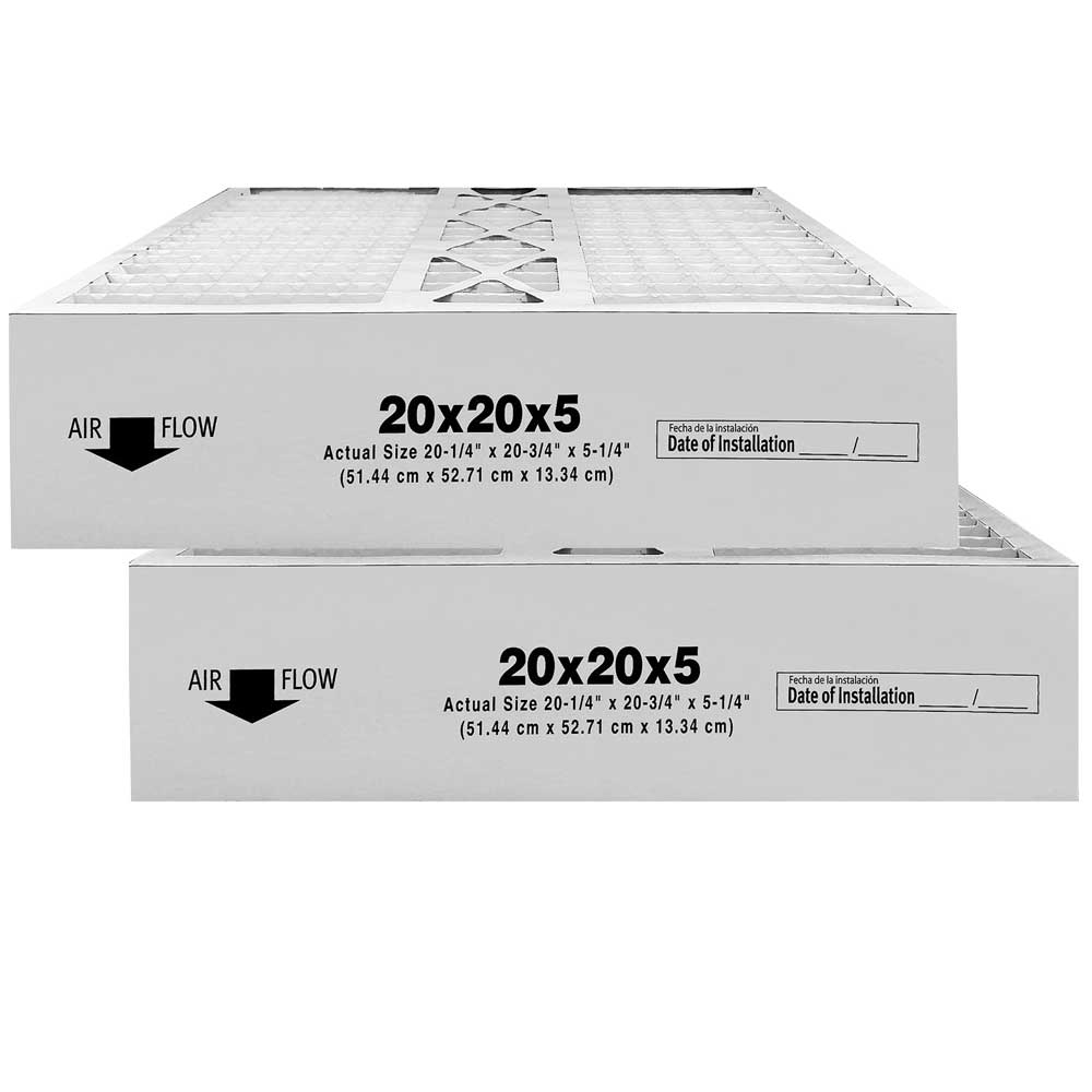 Atomic CMF2020/P102 20x20x5 MERV 13 HVAC Furnace Air Filter - 2 Pack | Compatible with Carrier, Perfect for Home & Office Air Purification