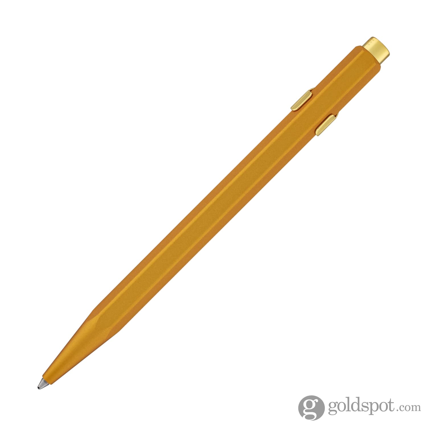Premium Caran d'Ache 849 Metal Collection Gold Ballpoint Pen - Luxury Writing Instrument for Professionals, Gifts & Office Use