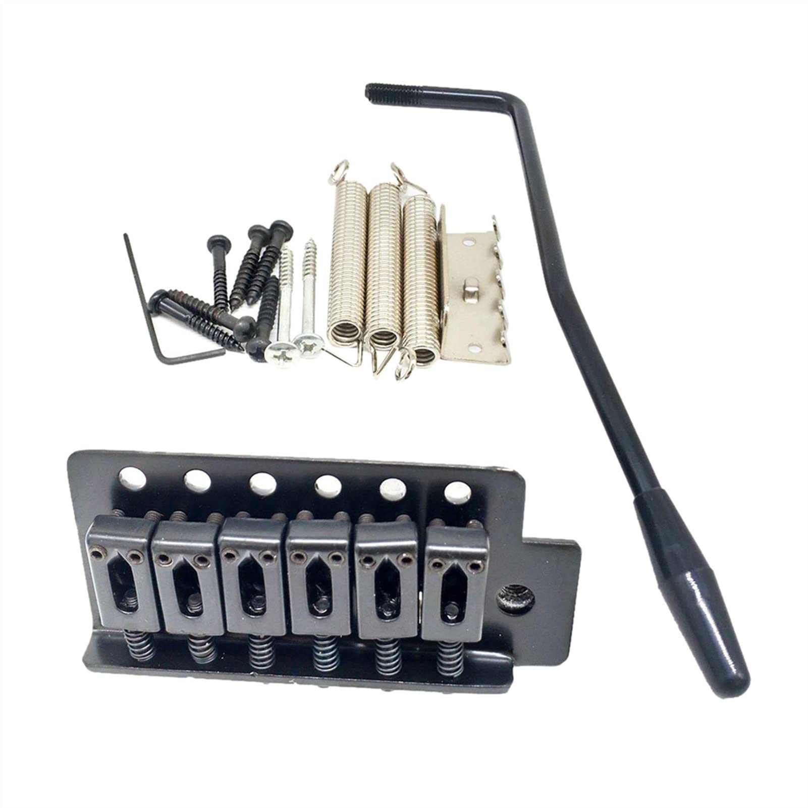 ST Guitar Bridge Saddle Top Load Assembly - Black Replacement Part for Electric Guitars | Durable & High-Quality | Perfect for DIY Repairs & Upgrades