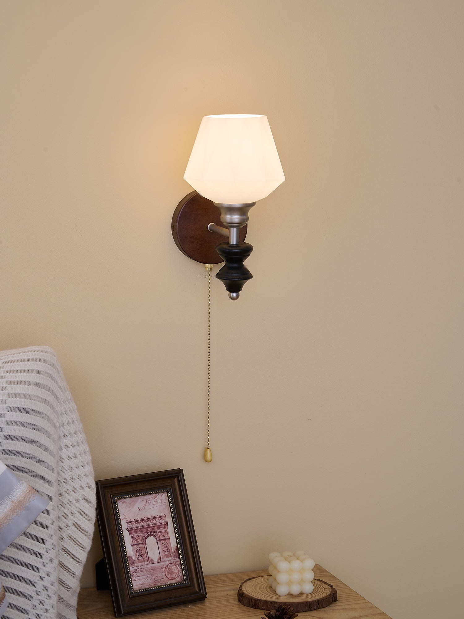 Lucille Wall Lamp - Modern LED Sconce Light Fixture for Bedroom, Living Room & Hallway - Energy Efficient Dimmable Lighting for Home Decor