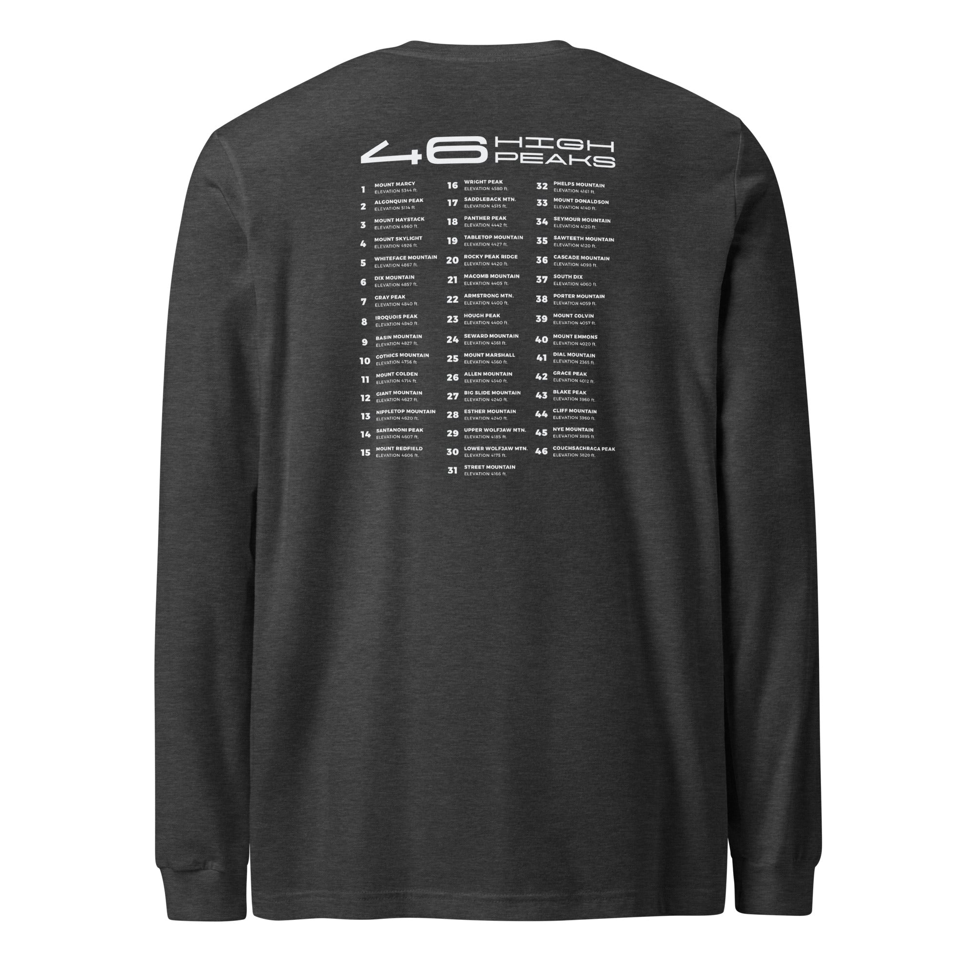 46 High Peaks Long Sleeve Hiking Shirt for Men & Women - Moisture Wicking, Breathable Outdoor Performance Top for Climbing, Camping & Trail Adventures