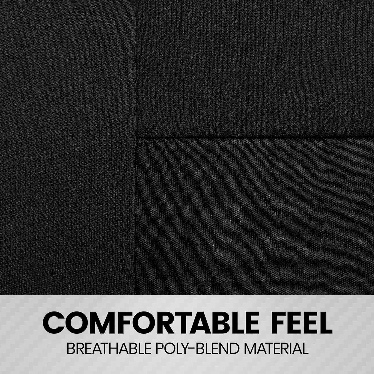 BDK PolyPro 2-Pack Universal Front Car Seat Covers Set - Black/Black | Easy Install Protective Covers for Cars, Trucks, Vans, SUVs & Sedans | Perfect for Daily Commute, Road Trips & Pet Protection