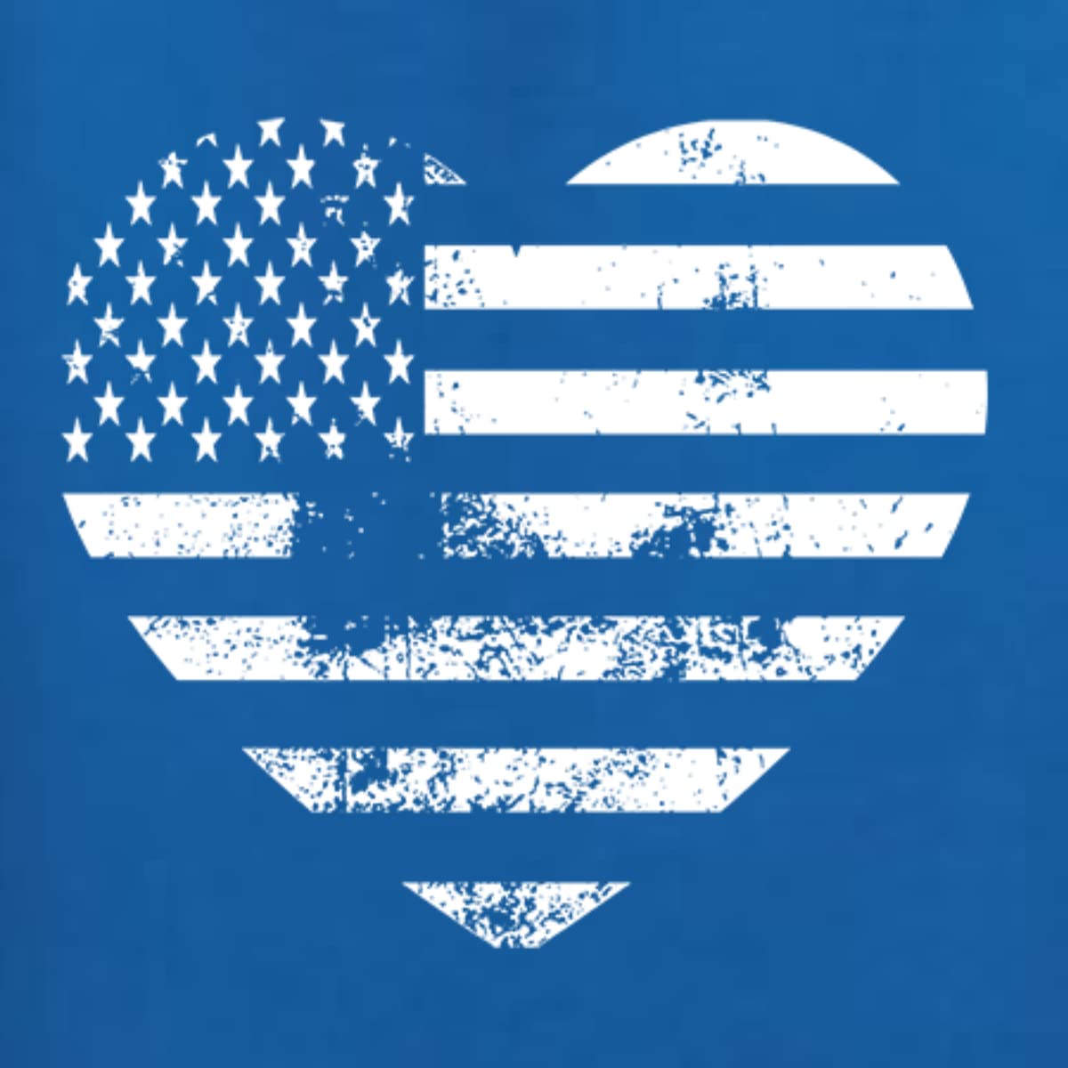 Wild Bobby USA Flag Heart Patriotic Men's Graphic T-Shirt - American Pride Tee for 4th of July, Veterans Day & Casual Wear