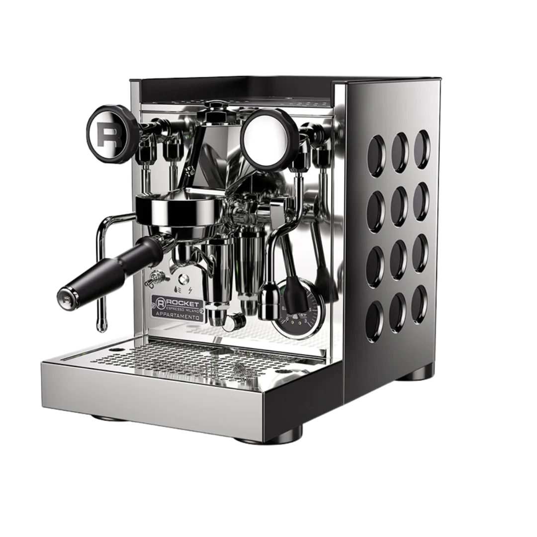 Rocket Espresso Appartamento TCA Stainless Steel Espresso Machine - Premium Home & Office Coffee Maker for Barista-Quality Drinks