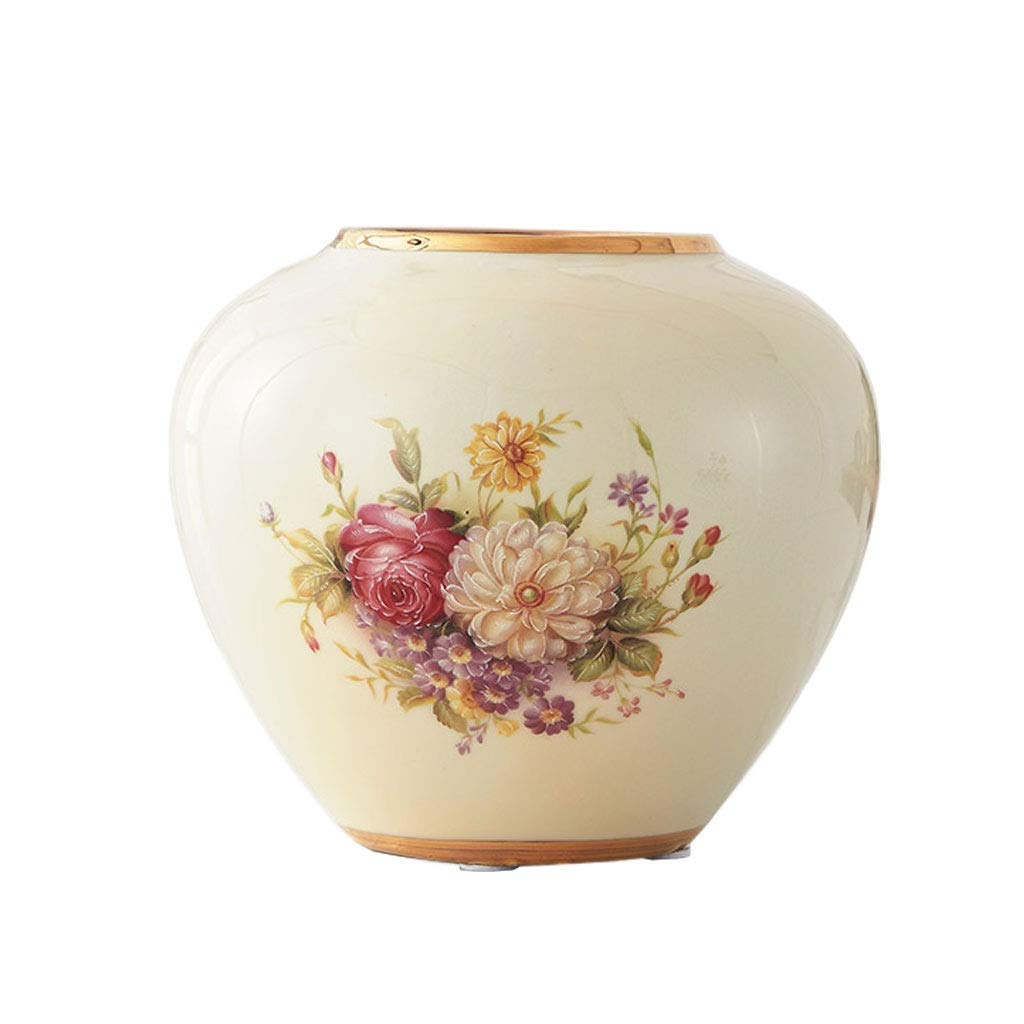 TOMYEUS Phnom Penh Ceramic Flower Vase - Elegant Home Decor for Living Room, Coffee Table, Dining Table, Rose Vase, Perfect for Wedding, Party, and Office Decoration (Size A)