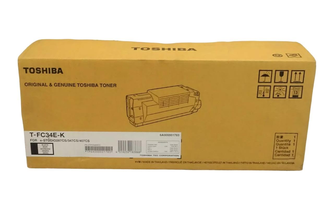 Toshiba T-FC34EK High-Yield Laser Toner Cartridge - Compatible with Toshiba e-STUDIO Printers - Perfect for Office & Home Printing Needs
