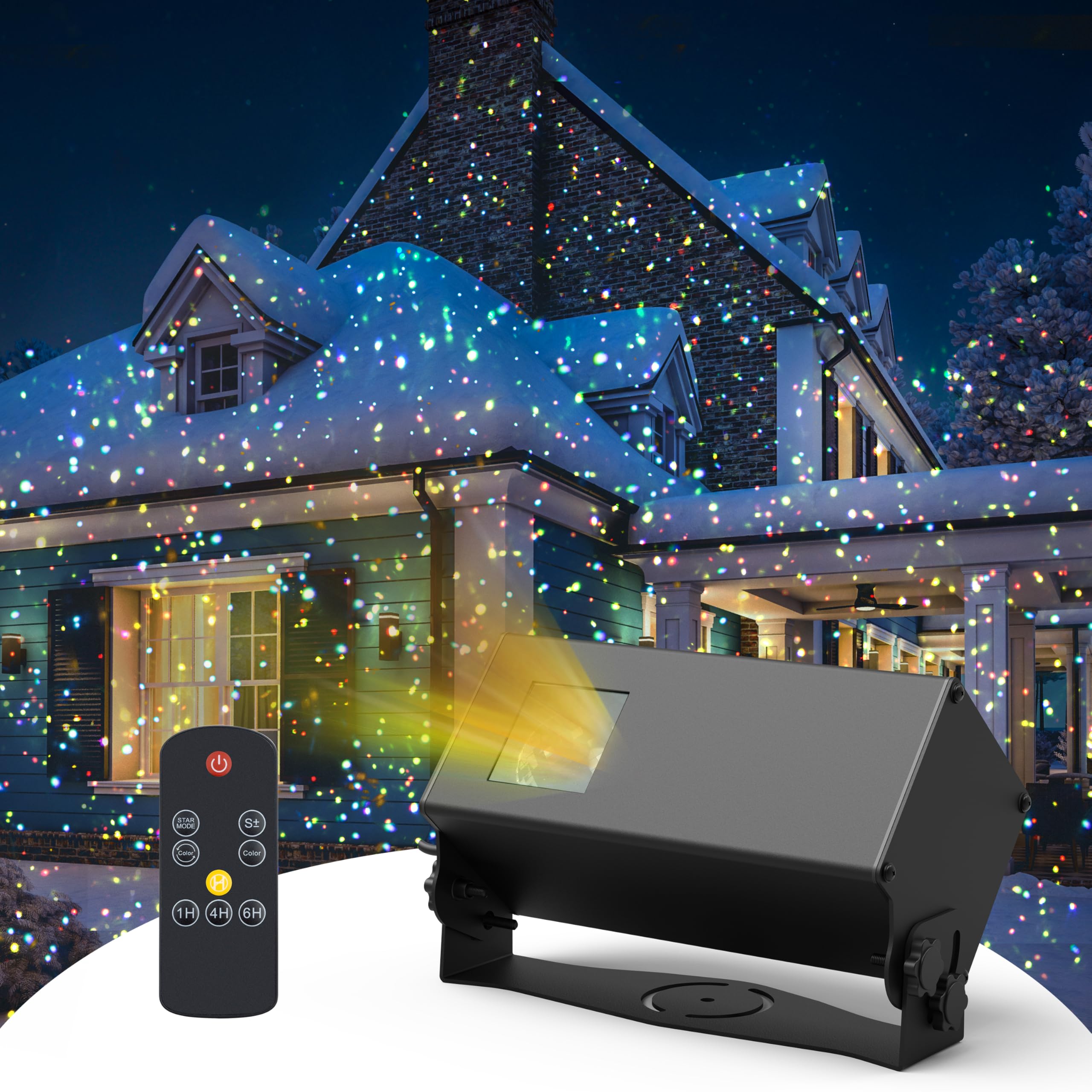 Outdoor Laser Lights Projector - 5 Color Motion Firefly Star Shower Laser Light with Remote Control | Waterproof RGB Christmas Projector for Home, Garden, Patio Decor | Perfect for Holiday Parties, Landscape Lighting & Outdoor Events (Model GY-01A)
