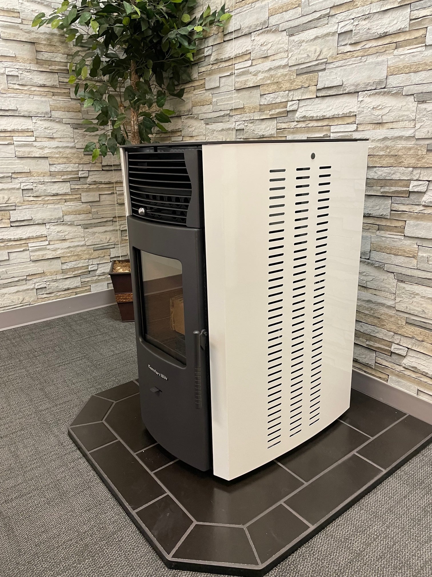 ComfortBilt HP50S Pellet Stove - High Efficiency Heating, Arctic White Finish | Perfect for Home, Cabin & RV Use