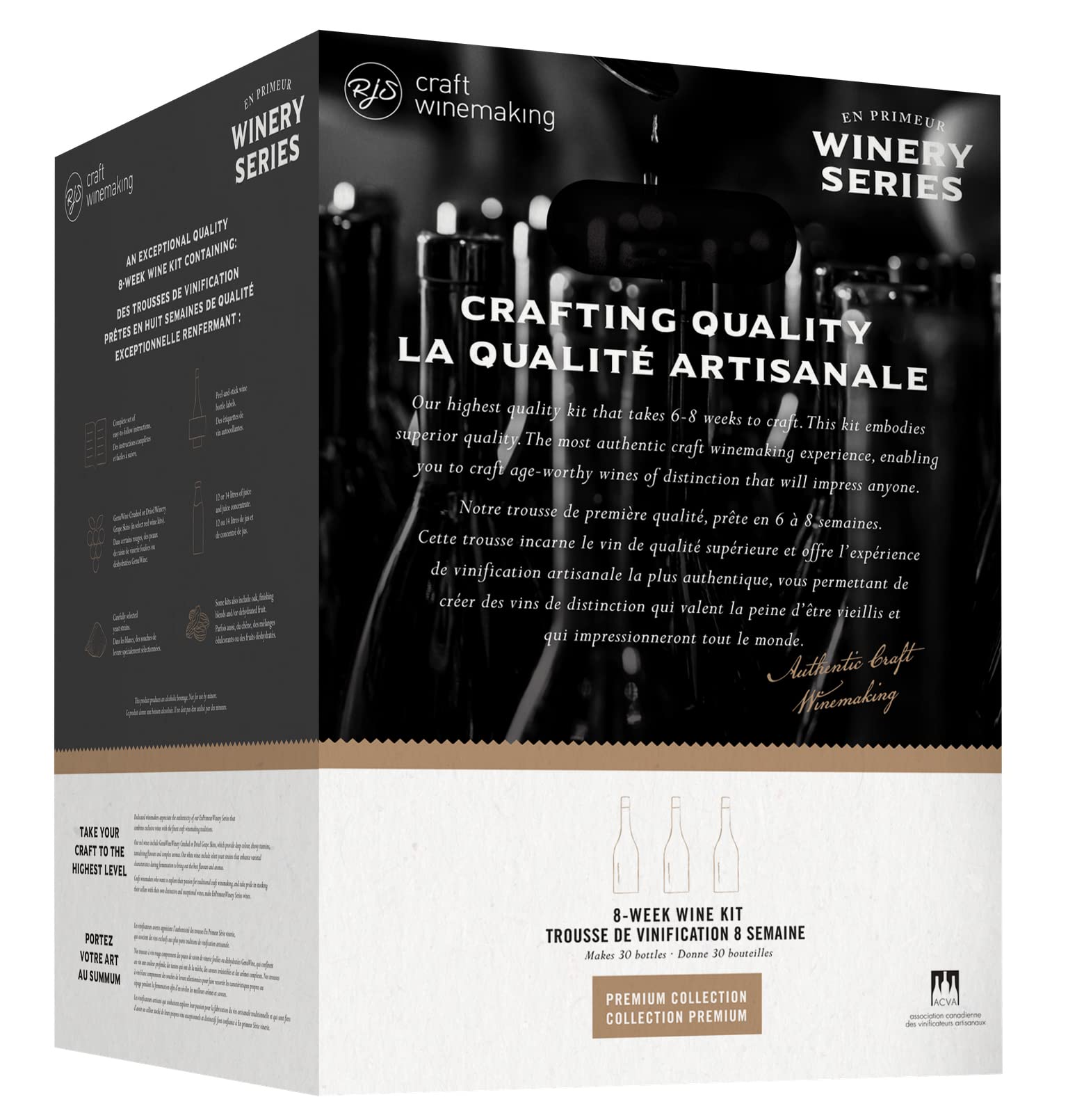Premium RJ Spagnols Super Tuscan Wine Kit with Skins - 6 Gallon En Primeur | Home Winemaking Starter Kit for Italian Red Wine Lovers | Perfect for Special Occasions & Gifts
