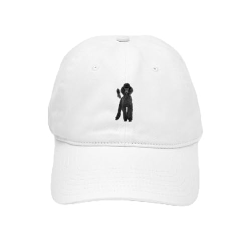 White - Poodle Picture Cap