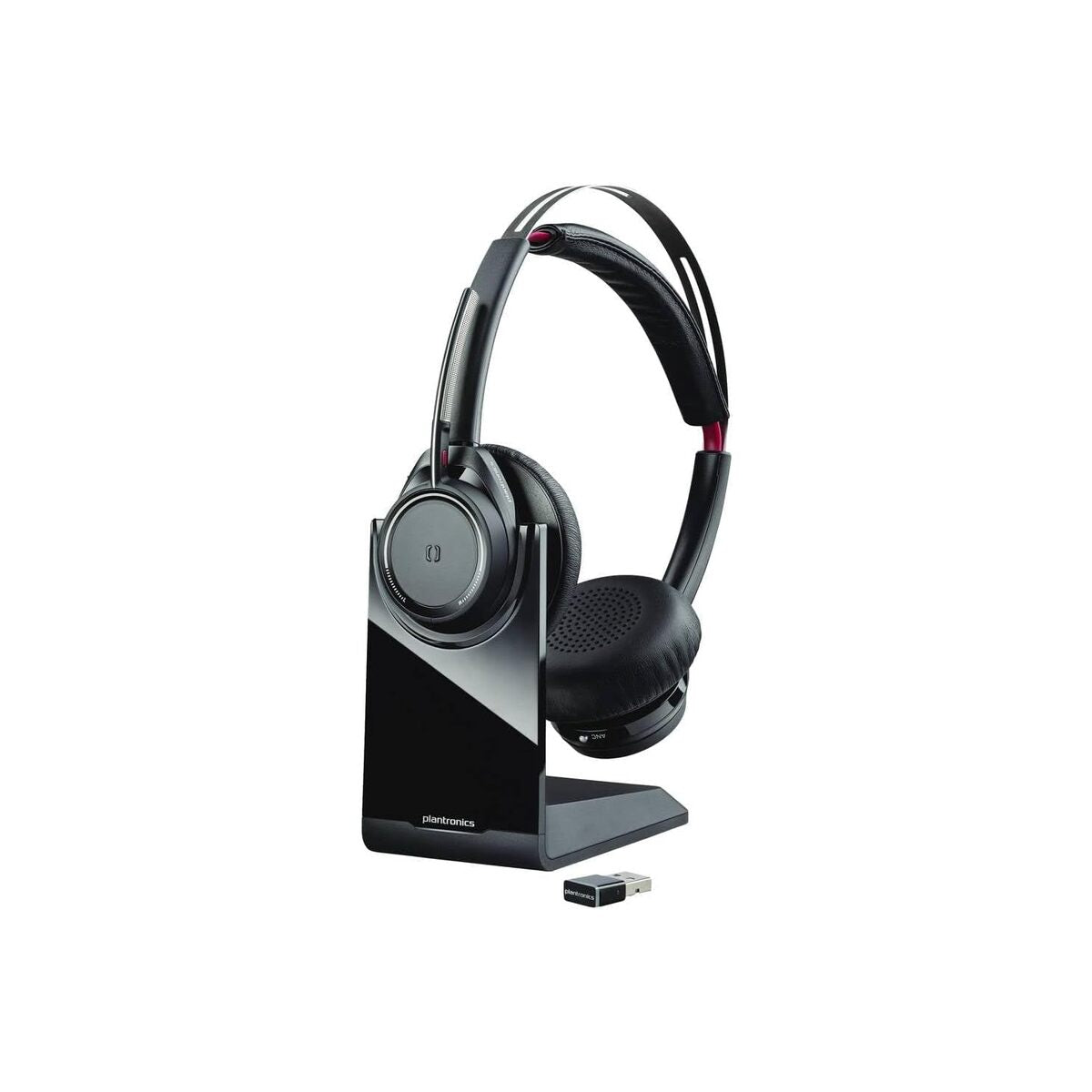 Poly Voyager Focus BT B825 Wireless Bluetooth Headset for PC & Laptop - Noise Cancelling Office Headphones for Video Calls, Remote Work & Online Meetings