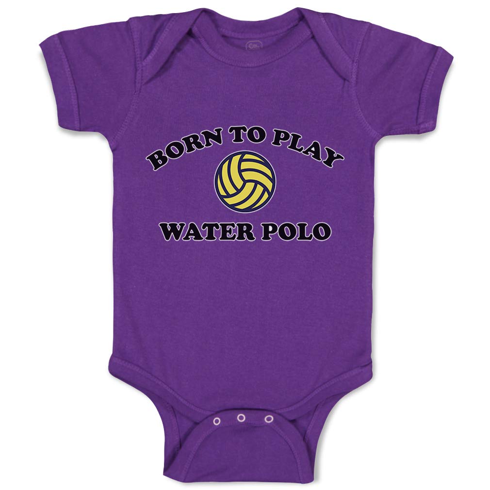 Custom Baby Bodysuit - Born to Play Water Polo - 100% Cotton Infant Onesie for Boys & Girls - Perfect for Newborn Photos, Playdates & Sports-Themed Outfits