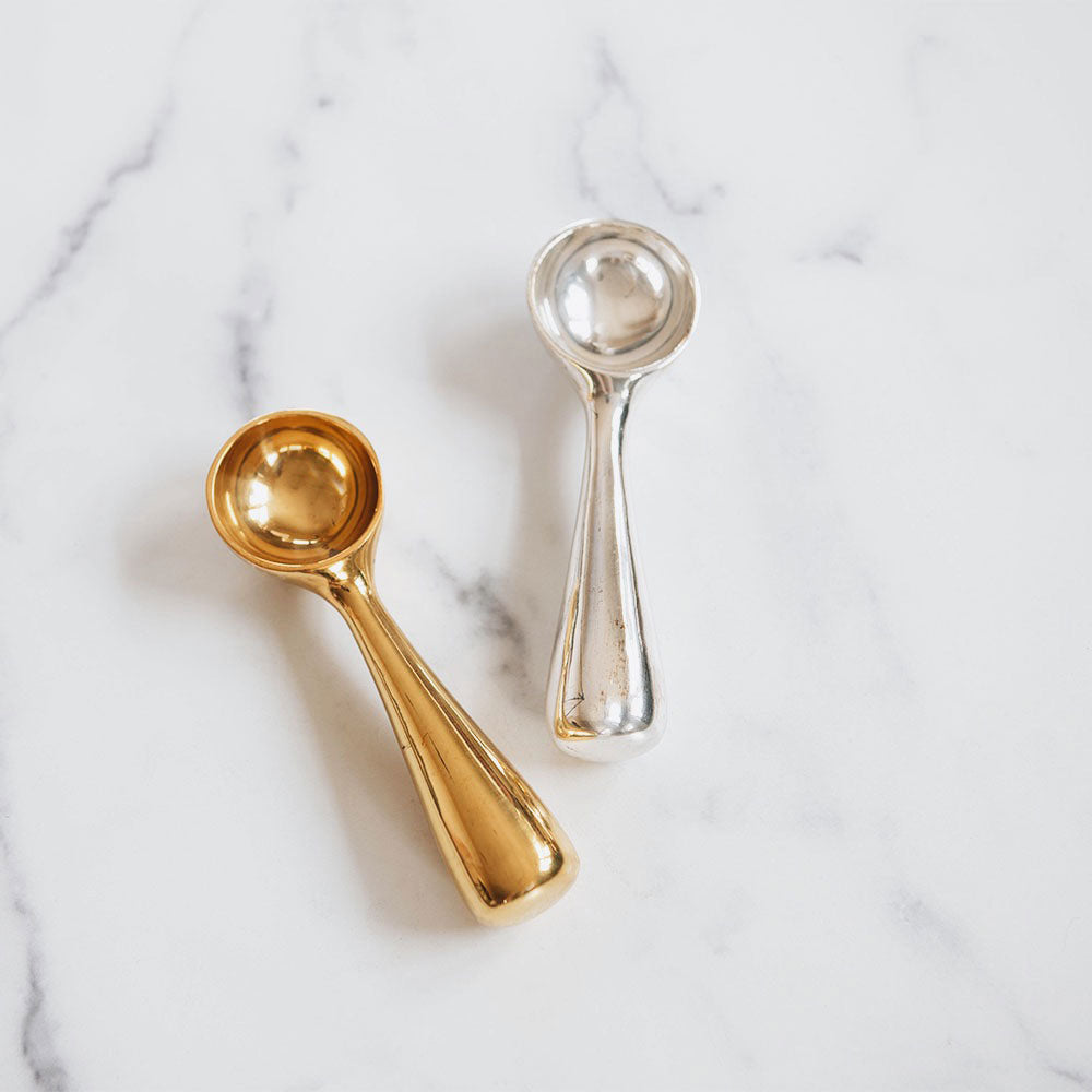 Premium Brass Dessert Scoop - Elegant Ice Cream & Cake Serving Spoon - Perfect for Parties, Dessert Bars & Home Entertaining