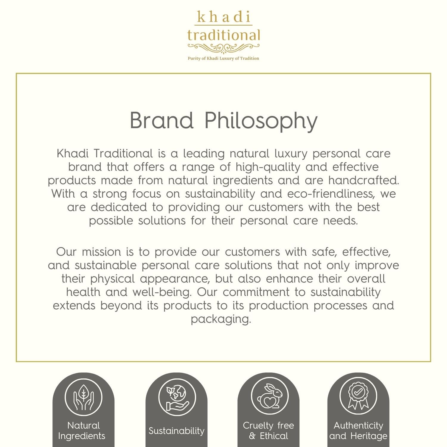 Khadi Traditional Premium Body Lotion with Pure Sandalwood & Turmeric Extract - 200ml Paraben & Silicone Free Skin Soothing Moisturizer for Men & Women | Perfect for Dry Skin Care & Daily Hydration Routine