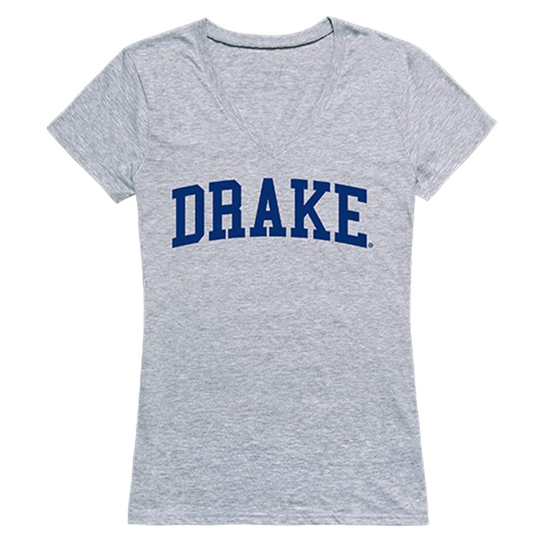 Drake University Bulldogs Women's Game Day T-Shirt - Comfortable Heather Grey Tee for College Sports Fans | Perfect for Football, Basketball Games & School Spirit Events