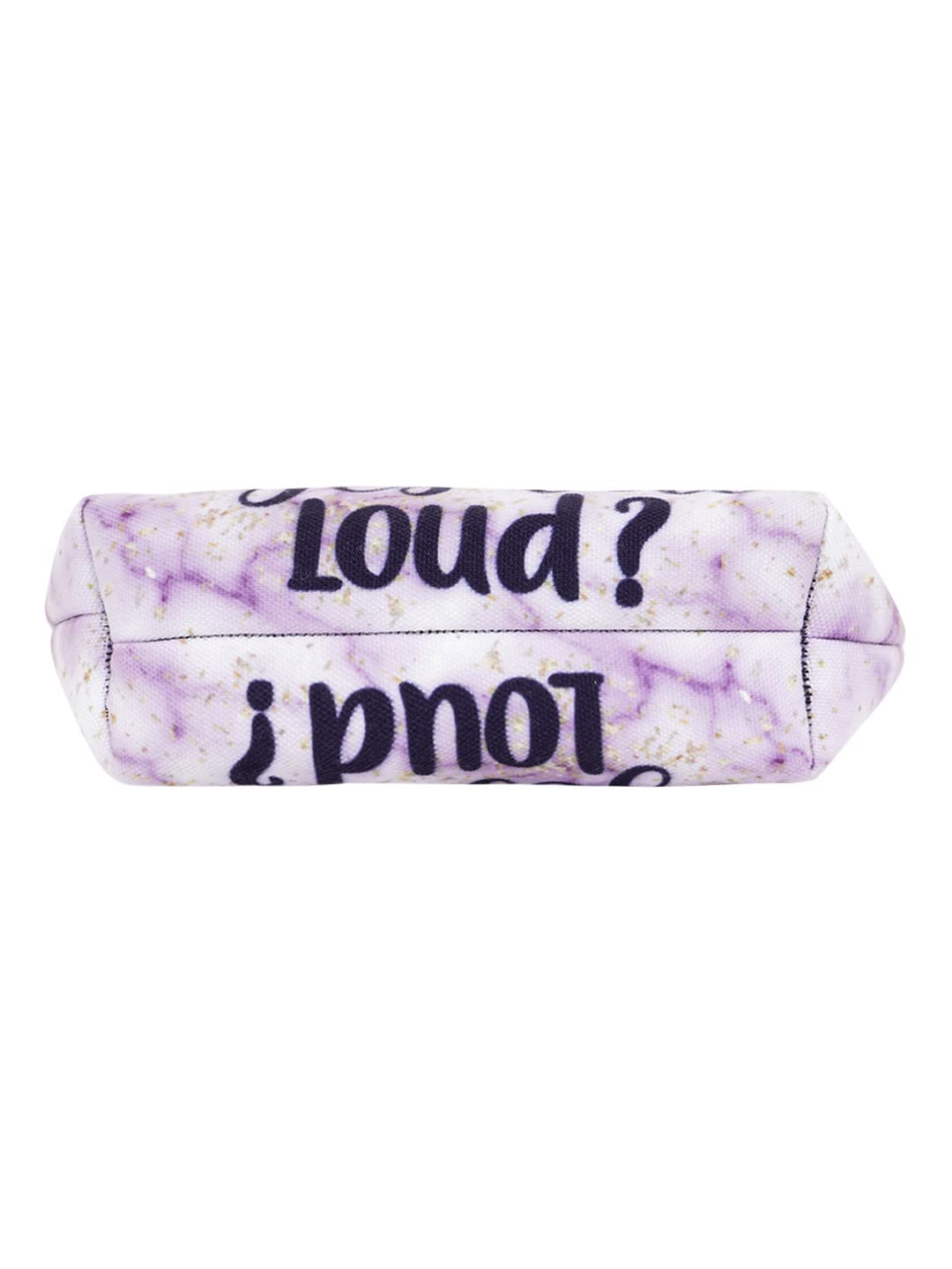 Crazyify Printed 'I'm Sorry' Makeup Pouch for Women - Canvas Cosmetic Bag with Zipper, Travel Toiletry Organizer & Storage Case - Perfect for Travel, Gifts, and Daily Makeup Organization