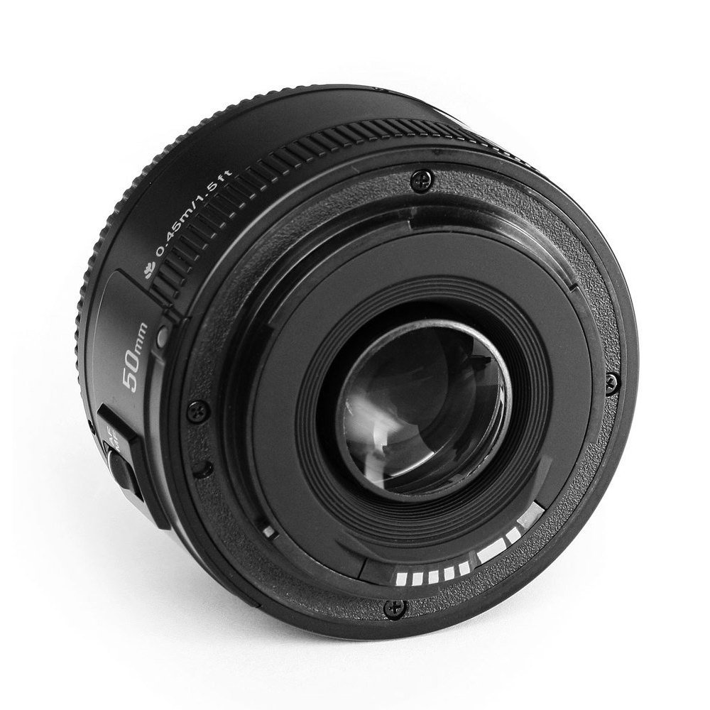 YONGNUO 50mm F1.8 Large Aperture Auto Focus Lens for Canon EF Mount DSLR Cameras - Compatible with 5DIII, 5DII, 6D, 60D, 600D, 650D, 1000D, 1100D, 1200D, 10D, 20D, 300D, 350D - Perfect for Portrait, Low Light & Street Photography
