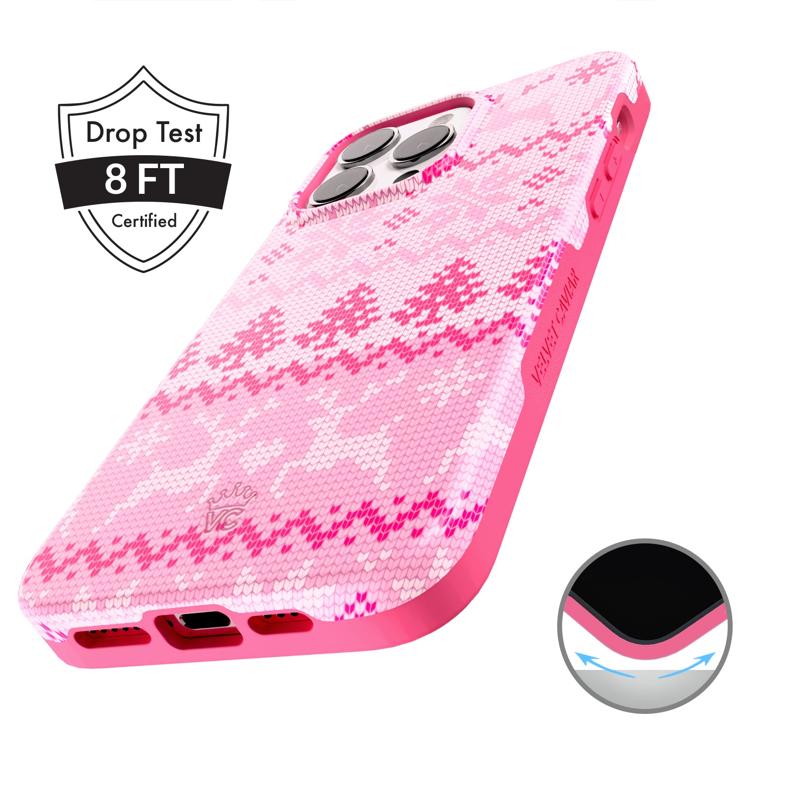 Bubble Gum Sweater iPhone Case - Trendy Knit Design Protective Cover for iPhone 13/14/15 Pro Max - Perfect for Casual Outfits, Selfies & Social Media