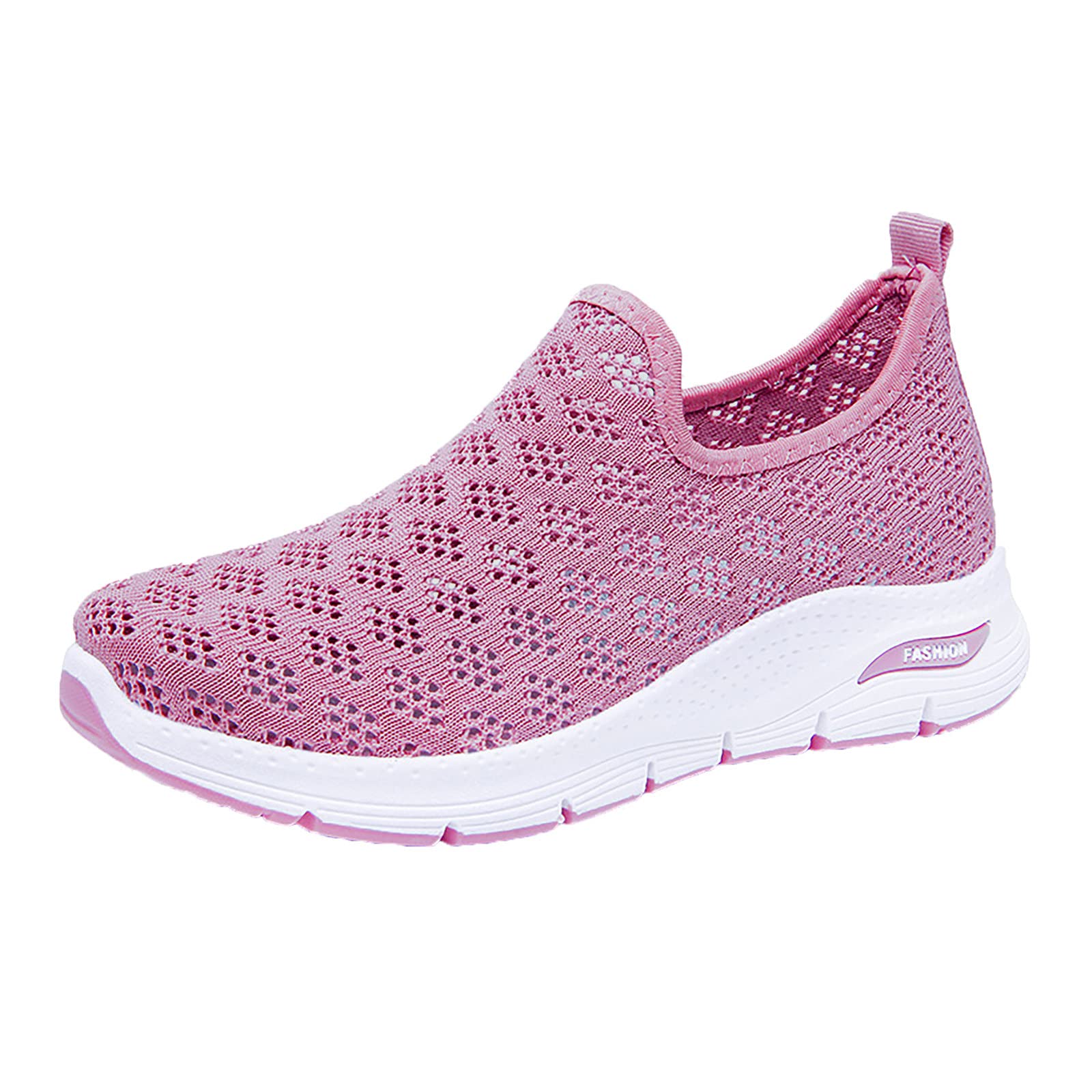 Women's Lightweight Slip-On Sneakers - Non-Slip Platform Casual Tennis Shoes for Walking, Running & Training | Comfortable Soft Sole for Gym, Workout & Daily Wear
