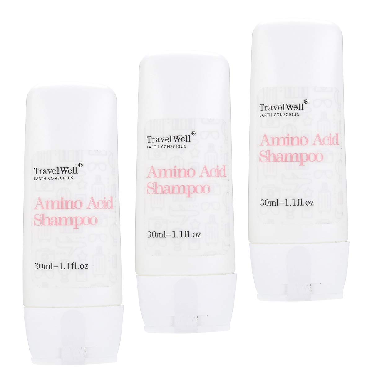 Premium Travel-Sized Shampoo 1.0 Fl Oz (30ml) - Individually Wrapped Hotel Toiletries Amenities - Bulk 50 Bottles per Box - Perfect for Hotels, Guest Houses, Airlines & Travel Kits