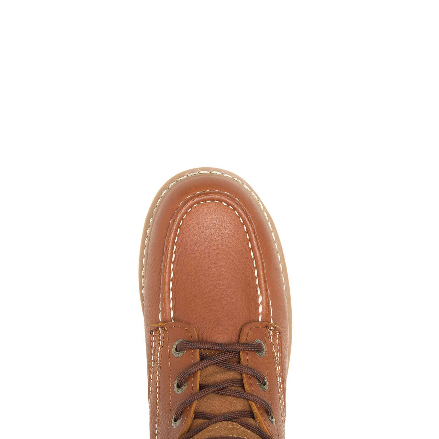 Moc Toe 6-Inch Steel Toe EH Safety Work Boots for Men - Tan Leather Construction Work Boots - Ideal for Construction, Warehouse & Industrial Work