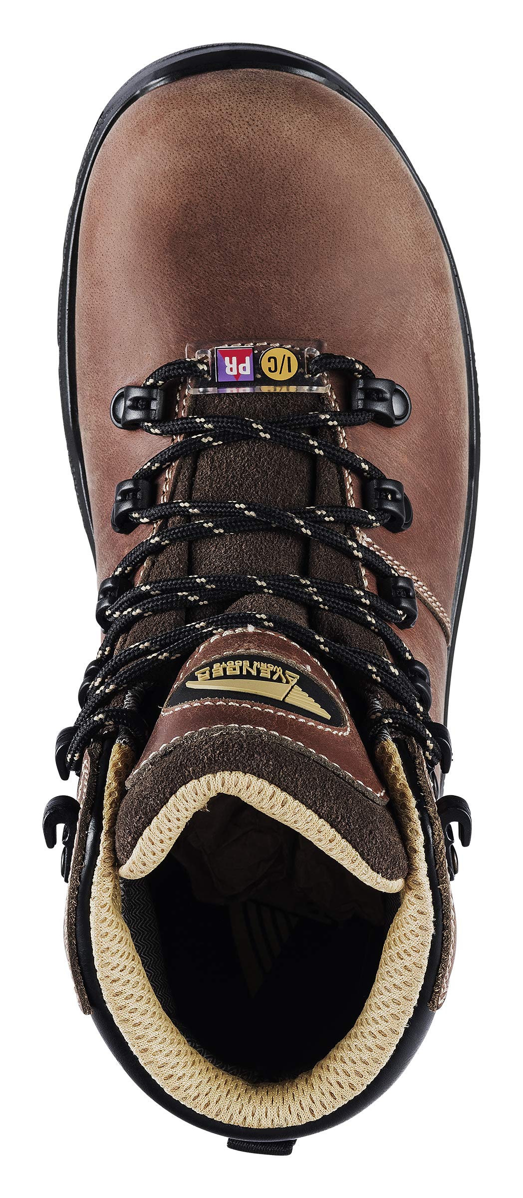 FSI FOOTWEAR SPECIALTIES INTERNATIONAL Women's Industrial Boot - Carbon Toe, Puncture Resistant, Waterproof, EH Safety - Mid Brown, 8 Wide - Ideal for Construction, Warehouse & Industrial Work