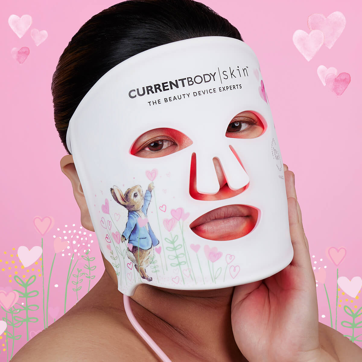 CurrentBody Skin X Peter Rabbit Limited Edition LED Light Therapy Face Mask for Anti-Aging & Acne Treatment - At-Home Skincare Device for Wrinkles & Dark Spots