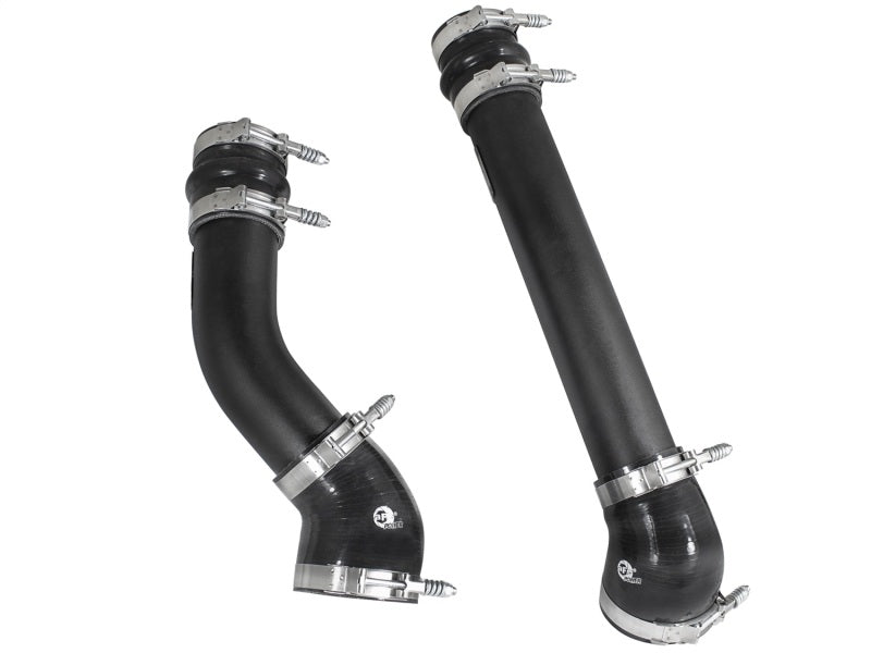 aFe Bladerunner 3 Inch Black Intercooler Hot & Cold Side Pipes for 1994-2002 Dodge Ram 2500/3500 with 5.9L Cummins Diesel - Performance Upgrade for Better Turbo Cooling & Towing Power