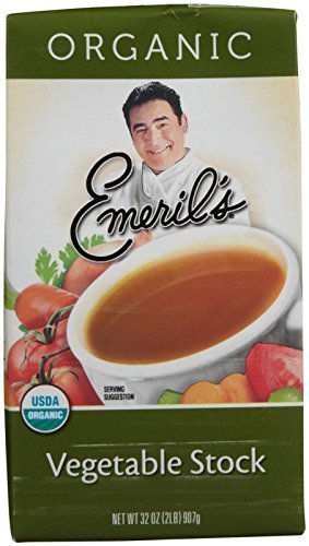 Emeril's Organic Vegetable Stock - 6 Pack (32 Oz Each) - All-Natural, Gluten-Free, Vegan Broth for Soups, Stews & Cooking - Perfect for Home Chefs & Healthy Meals