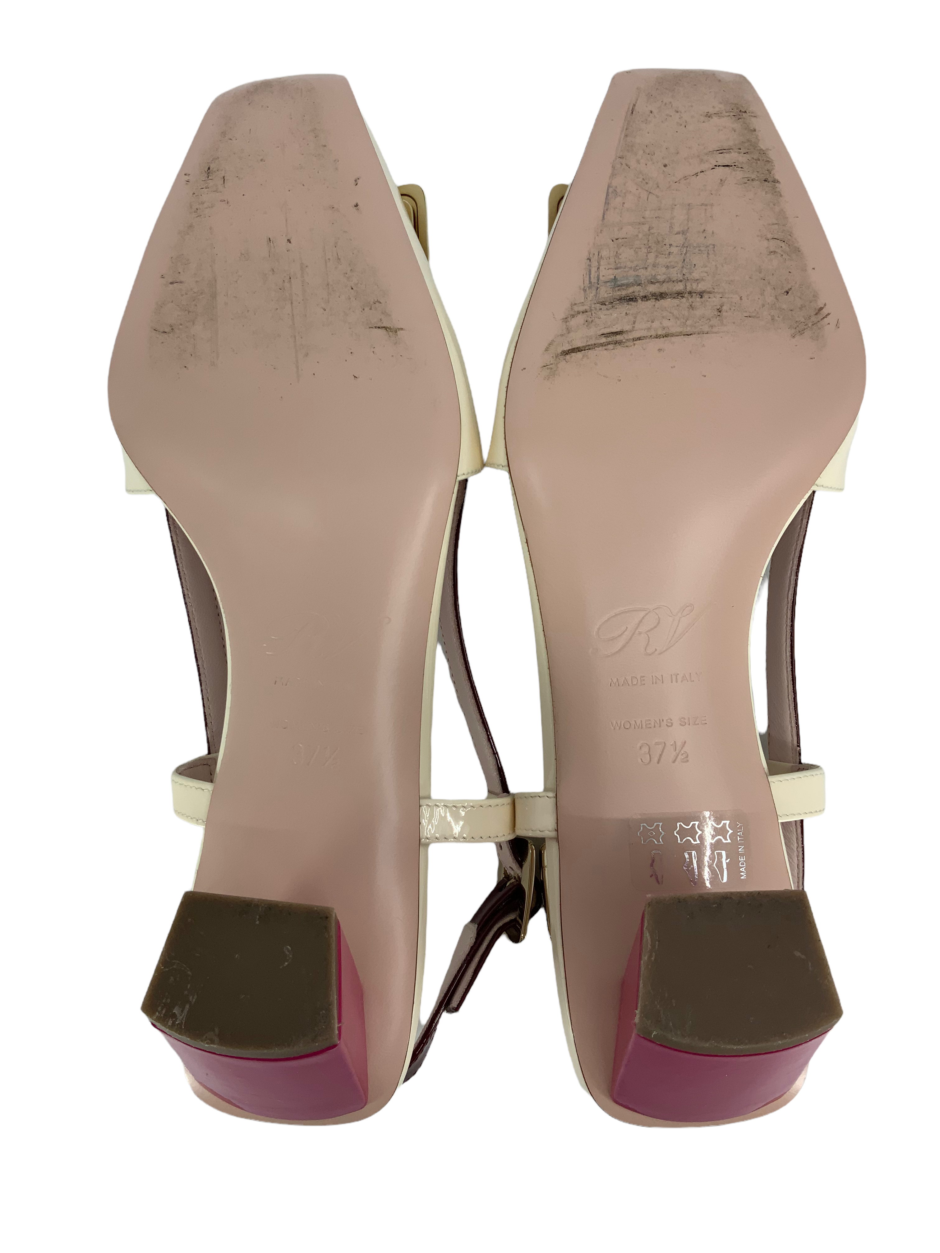 Roger Vivier Belle Vivier Patent Leather Slingback Pumps Women's Size 7.5 - Elegant Heels for Weddings, Parties & Office Wear
