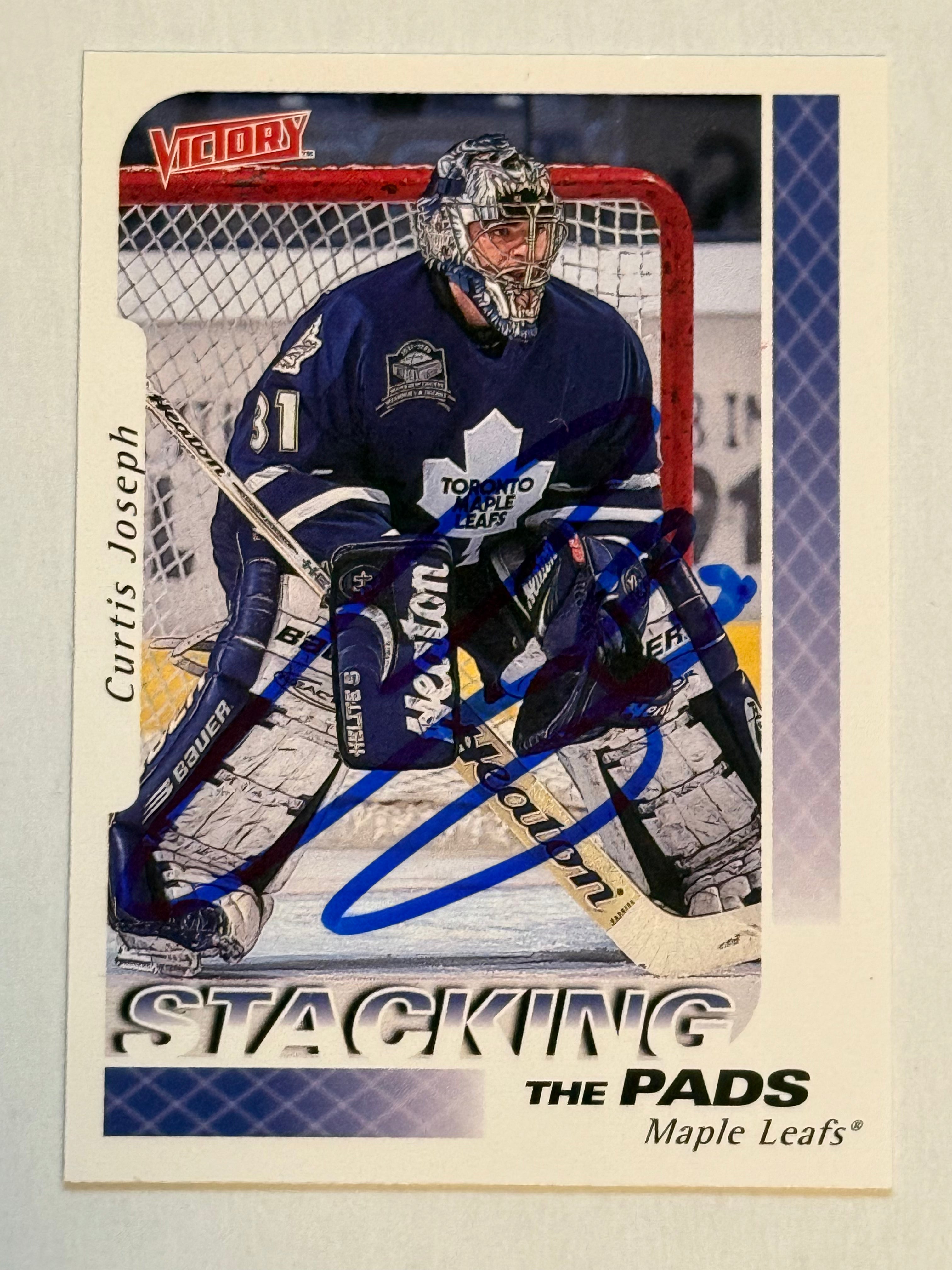 Authentic Curtis Joseph Toronto Maple Leafs Autographed Hockey Card with COA - Perfect for NHL Collectors & Hockey Fans