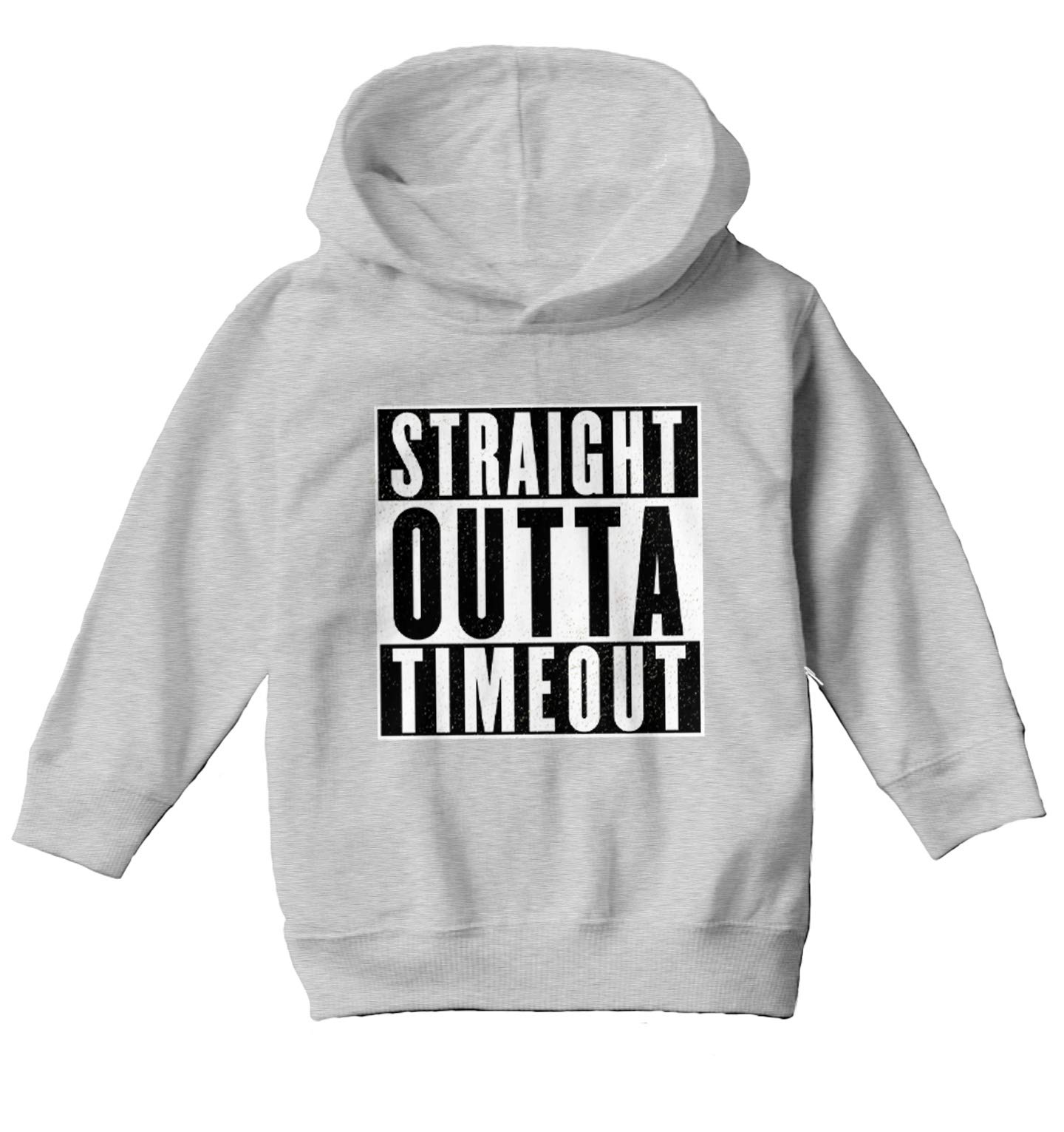 Haase Unlimited Straight Outta Timeout - Trouble Maker Toddler & Youth Fleece Hoodie | Warm Kids Pullover for Playtime, School & Outdoor Activities