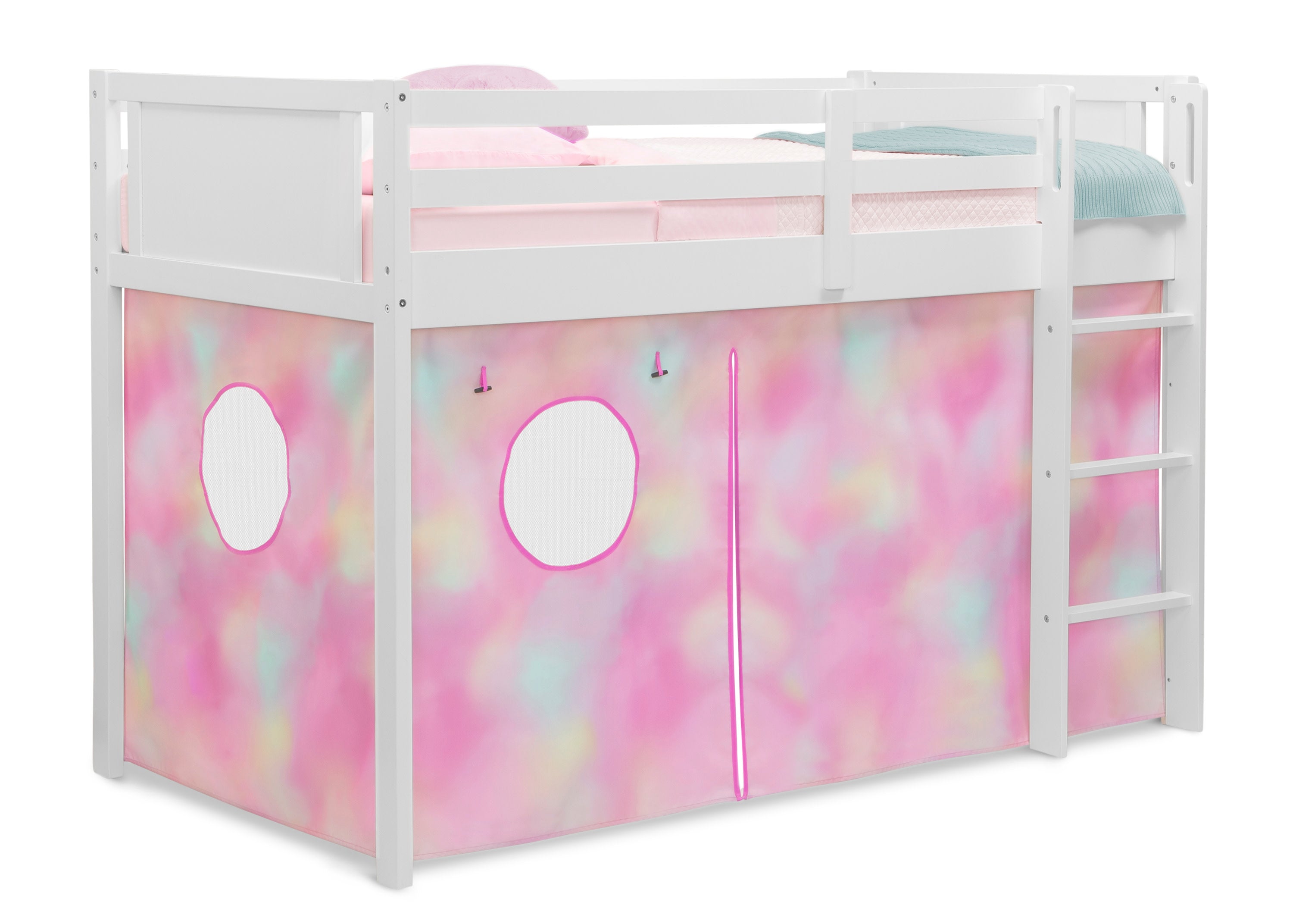 Bed Tent & Curtain Set for Twin Loft or Bunk Bed - Privacy Canopy for Kids & Teens - Perfect for Dorm Rooms, Sleepovers & Small Spaces (Bed Sold Separately)