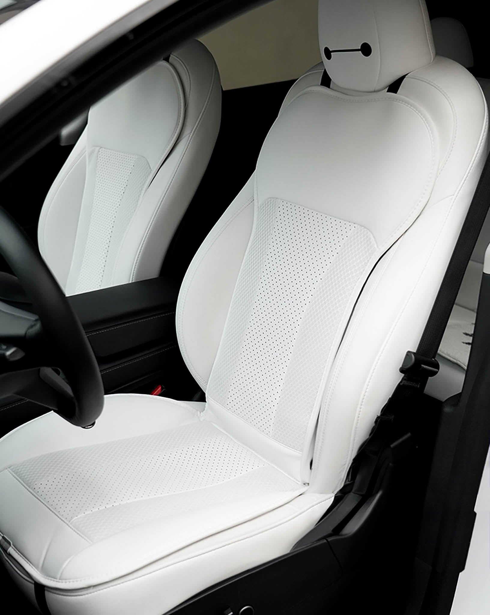 Premium Breathable Mesh Seat Covers for Tesla Model 3 & Model Y (2017-2023) - Cooling Car Seat Protectors for Hot Weather - Front & Rear Seat Compatible - Perfect for Summer Road Trips & Daily Commutes