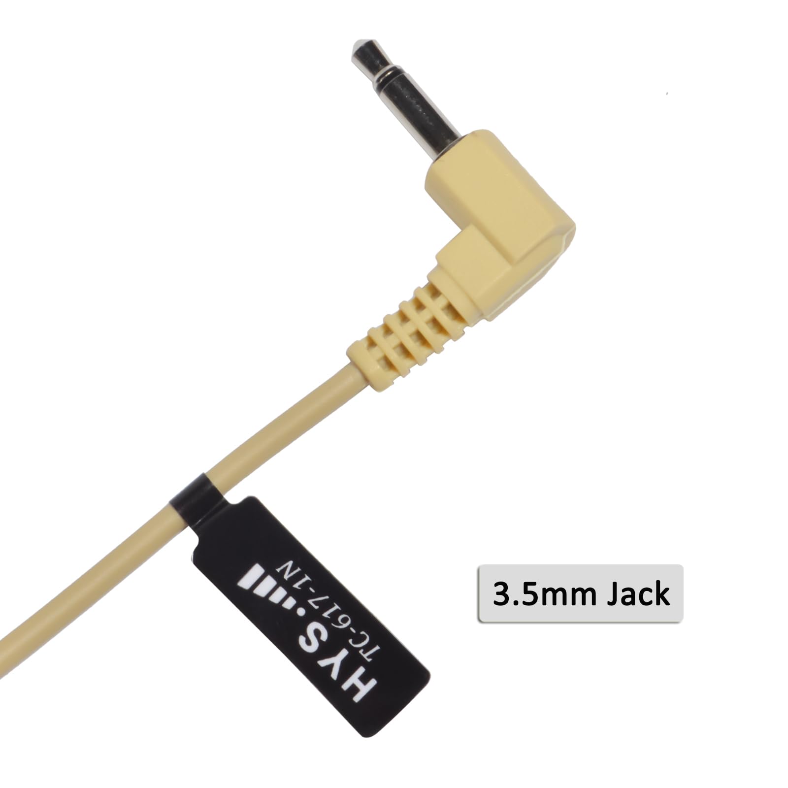 Professional HYS 3.5mm Surveillance Earpiece with Medium Earmolds - Clear Audio Monitoring Headset for Security, Law Enforcement & Radio Communication | Compatible with 3.5mm Jack Speaker Mics & Two-Way Radios | Ideal for Covert Operations, Event Security & Professional Monitoring