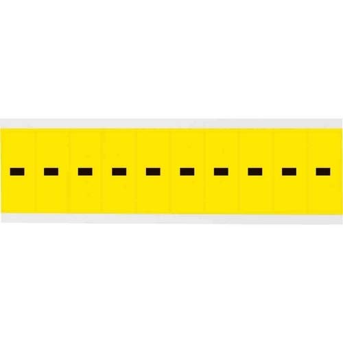 Brady 3440-DSH 34437 34 Series Indoor Number and Letter Cards - Pack of 25 | Durable Labeling for Office Organization, Warehouse Shelving & Equipment Identification