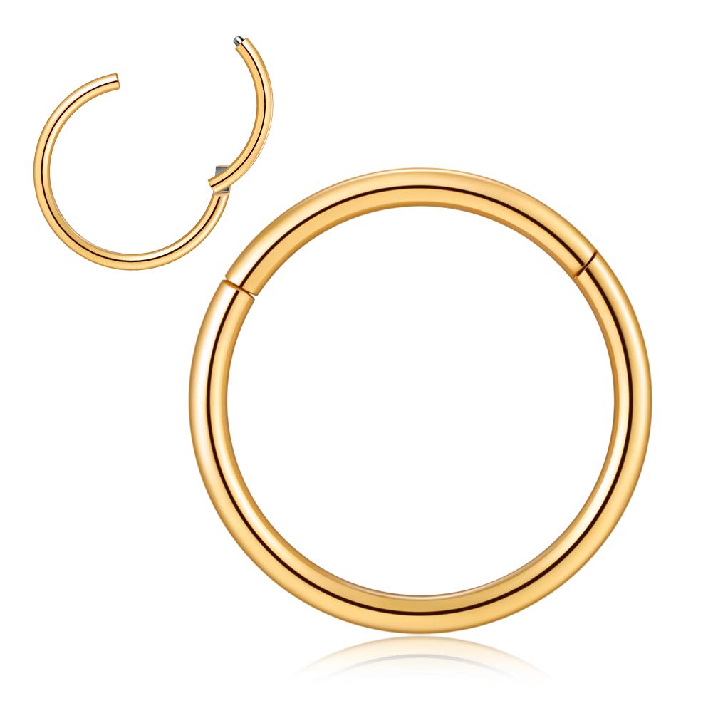 OreilleStar Hypoallergenic Surgical Steel & Titanium Nose Rings - Septum Hoops for Women | Cute Gold, Silver & Black Nose Jewelry | Perfect for Everyday Wear, Parties & Self-Expression