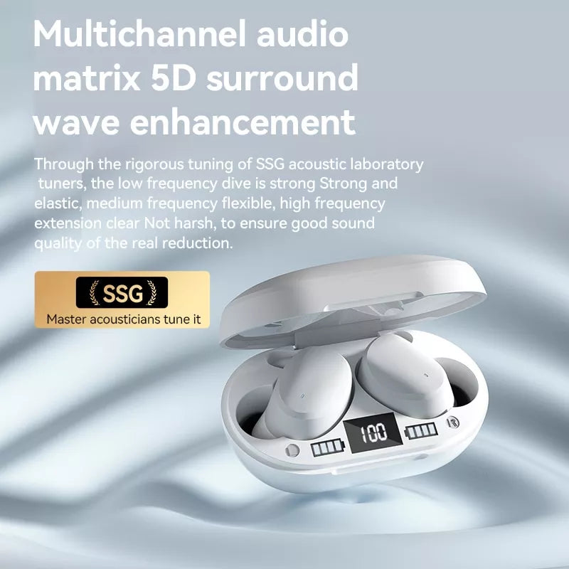 Sanag T10 Wireless Bluetooth Earbuds, True Wireless Stereo In-Ear Headphones with Noise Cancellation - Perfect for Gym, Running, Workouts & Commuting