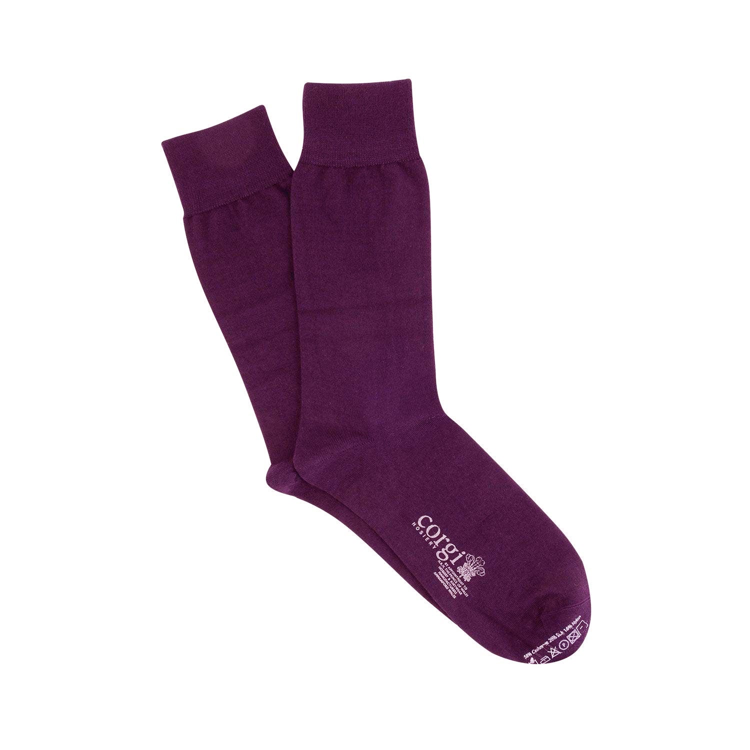 Premium Men's Cashmere Silk Blend Socks - Ultra Soft & Breathable for Winter Comfort - Perfect for Business, Travel & Relaxation at Home