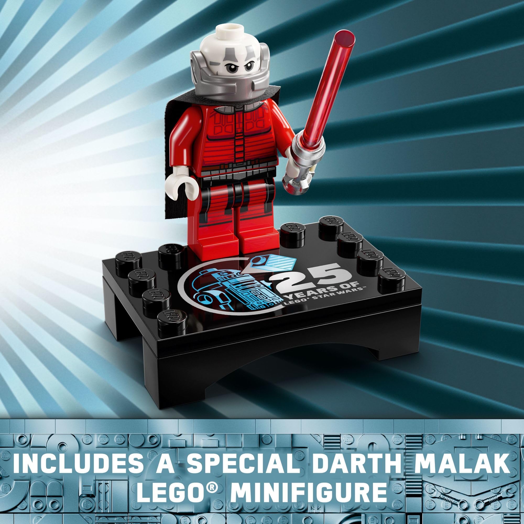 LEGO Star Wars R2-D2 Building Kit 75379 - 2314-Piece Collectible Droid Model for Adults & Kids 10+, Perfect for Display & Play - Includes Exclusive 25th Anniversary Darth Malak Minifigure - Great Gift for Star Wars Fans - Ideal for Home Decoration, Office Display & Creative Play